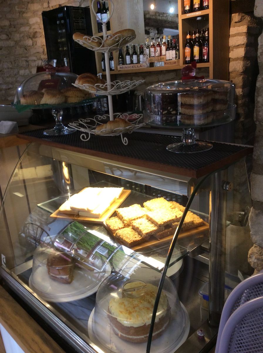 The cake counter at The Blenheim Buttery